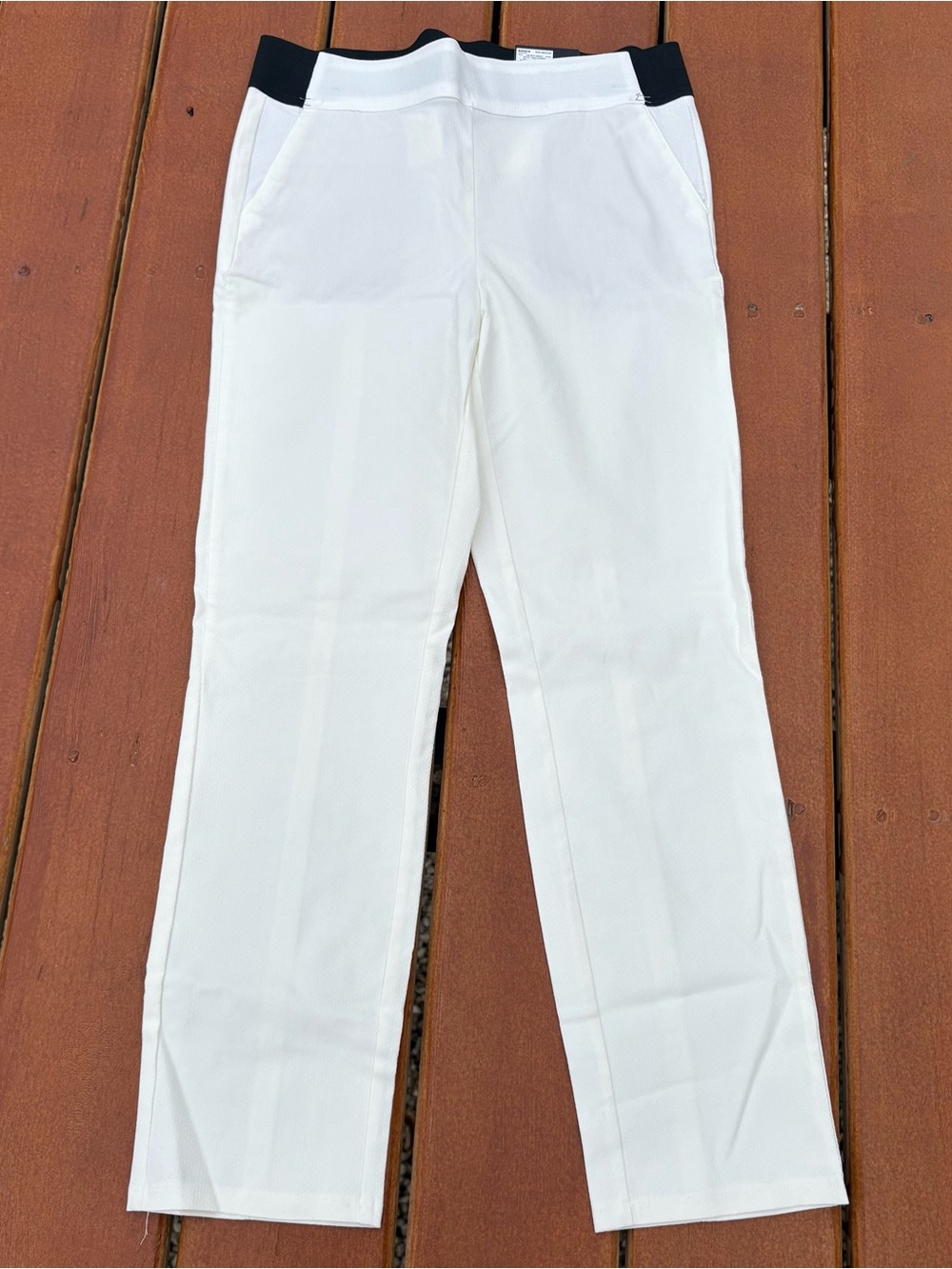 Simply Vera Wang Skinny Ankle Mid Rise Slim Stretch White Pants Medium NWT